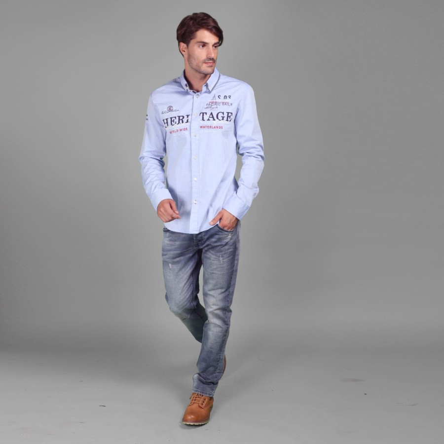 Camisa nautica doble cuello oxford 3