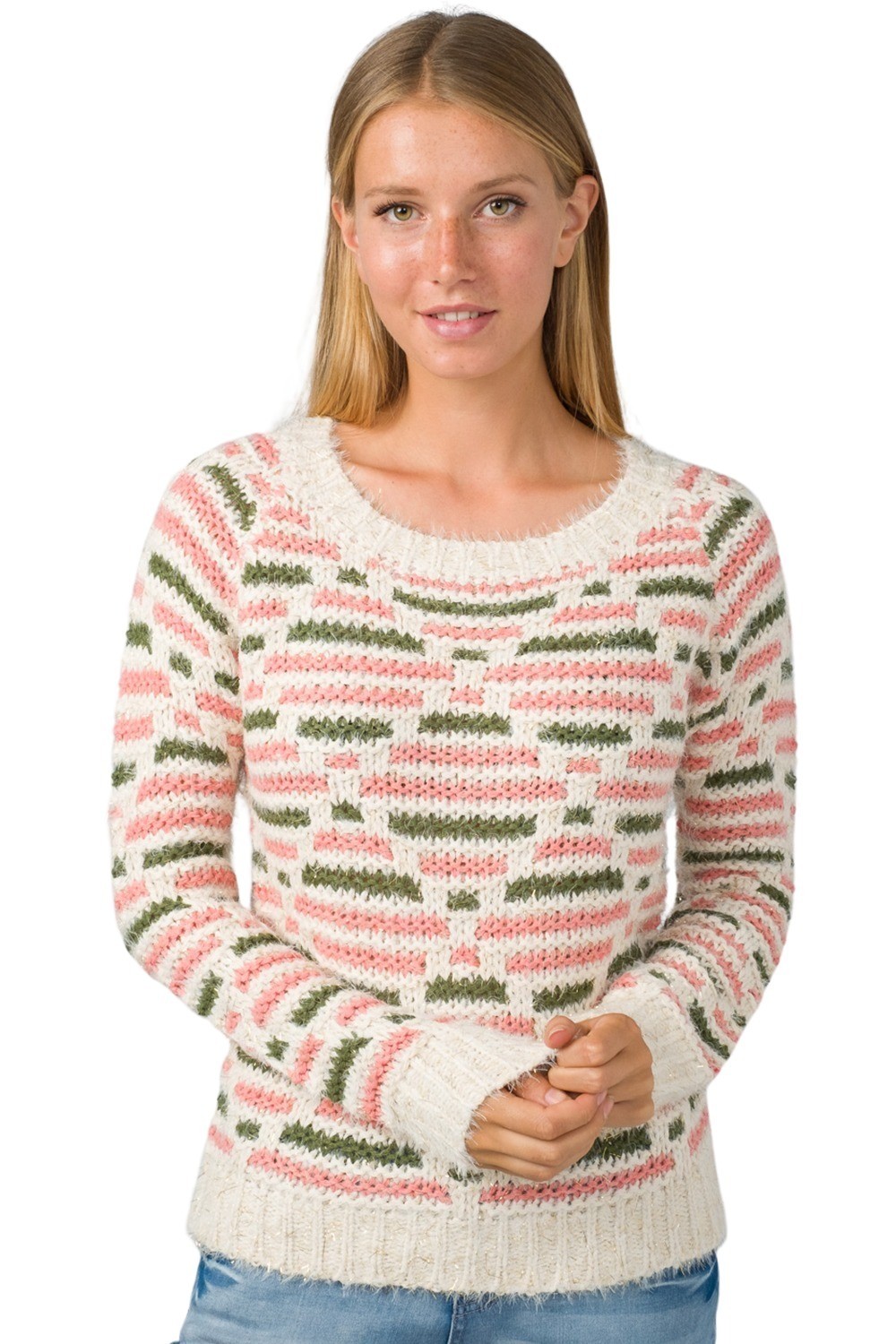 Jersey tricot rayas cuello redondo